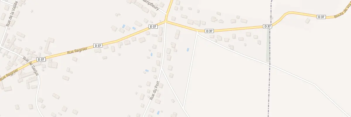 Plan du 747 Rue du Port à Villeblevin