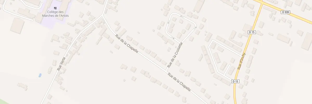 Plan du 195 Rue de la Chapelle à Marquion