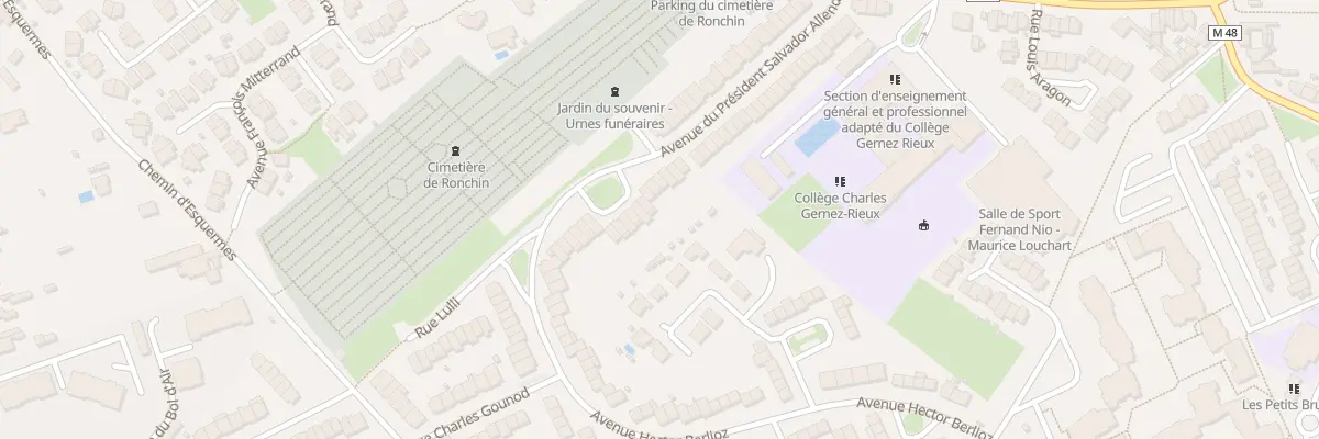 Plan du 61 Av du Pdt Salvador Allende à Ronchin