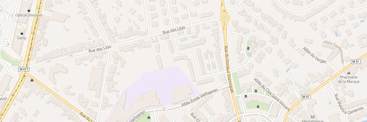 Plan du 29 Rue des Aubépines à Marcq-en-Barœul