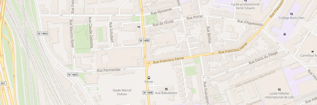Plan du 9 Rue Francisco Ferrer à Lille