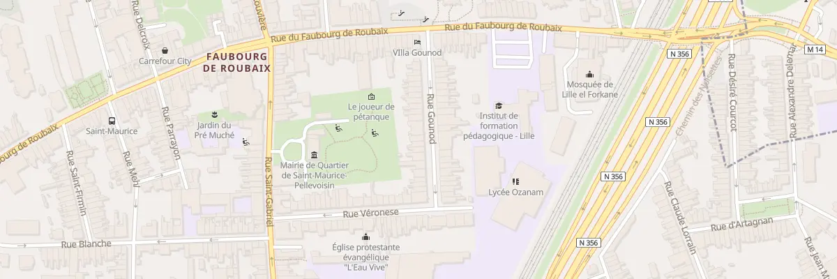 Plan du 26 Rue Gounod à Lille