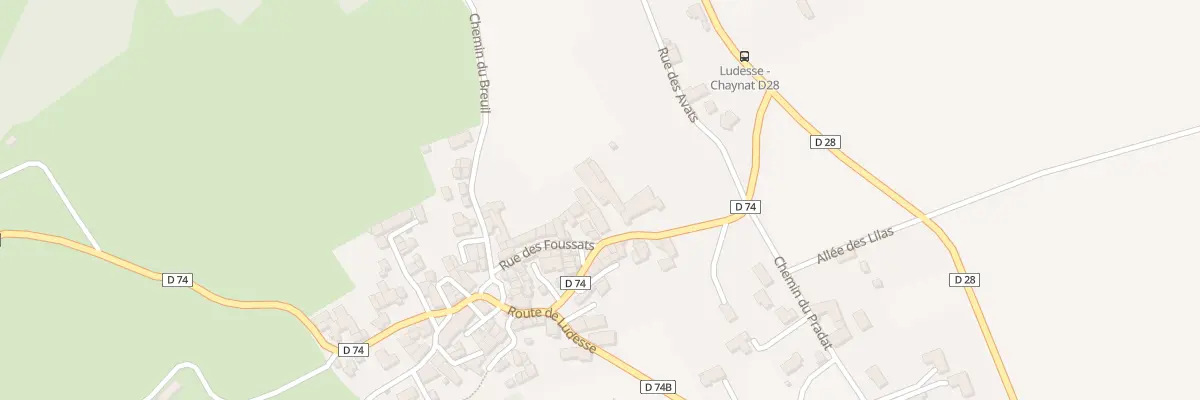 Plan du 5 Rte de St Amant (Chaynat) à Ludesse