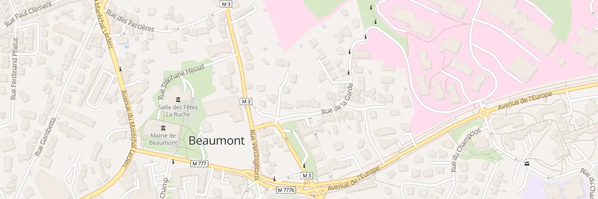 Plan du 5 Rue de la Garde à Beaumont