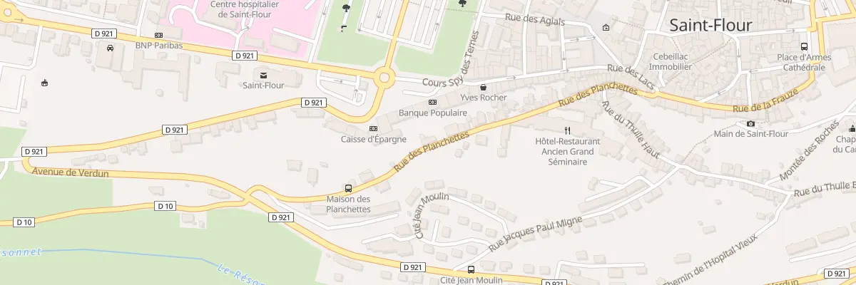 Plan du 88 Rue des Planchettes à Saint-Flour