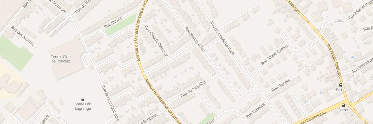 Plan du 30 Rue Lamartine à Ronchin
