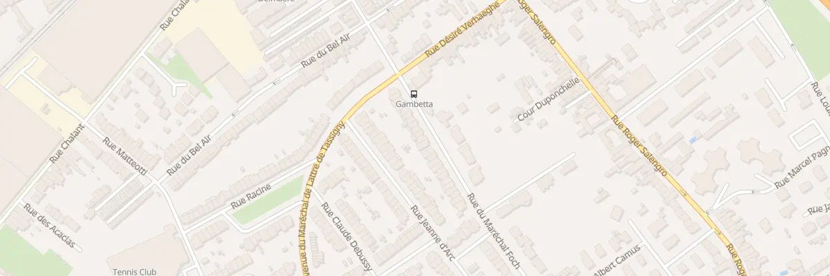 Plan du 20 Rue du Maréchal Foch à Ronchin