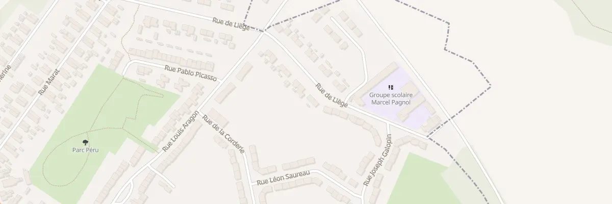 Plan du 36 Rue de Liège à Auby