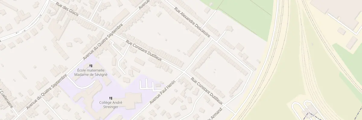 Plan du 179 Rue Constant Dutilleux à Douai