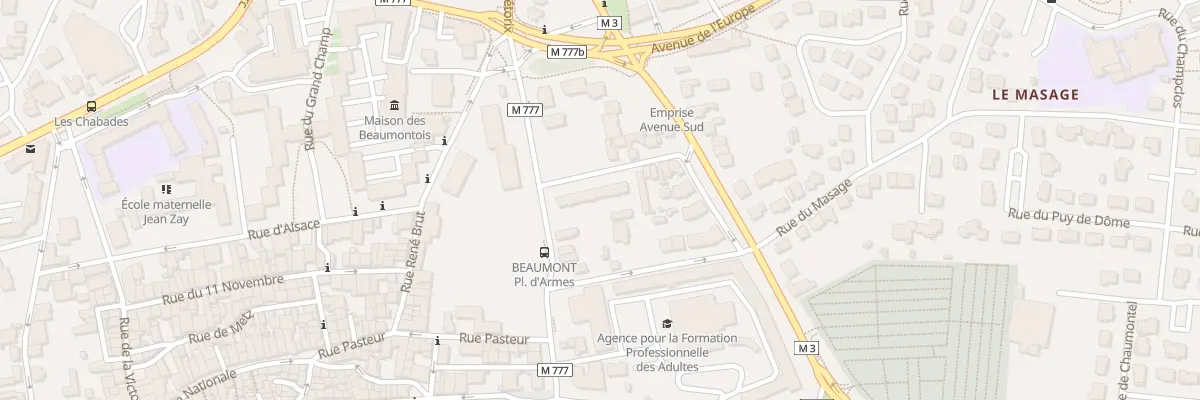 Plan du 2 Rue André Délabre à Beaumont
