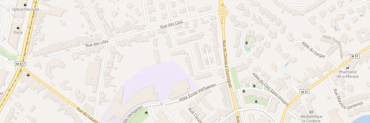 Plan du 23 Rue des Aubépines à Marcq-en-Barœul