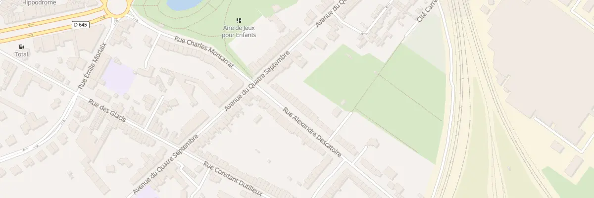 Plan du 59 Rue Alexandre Descatoire à Douai
