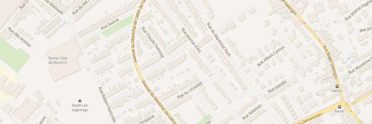 Plan du 32 Rue Lamartine à Ronchin