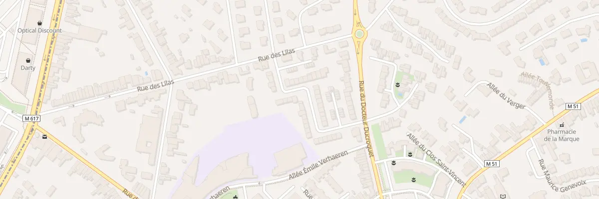 Plan du 27 Rue des Aubépines à Marcq-en-Barœul