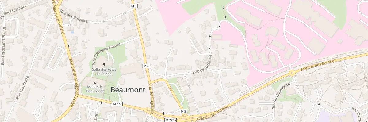 Plan du 7 Rue de la Garde à Beaumont