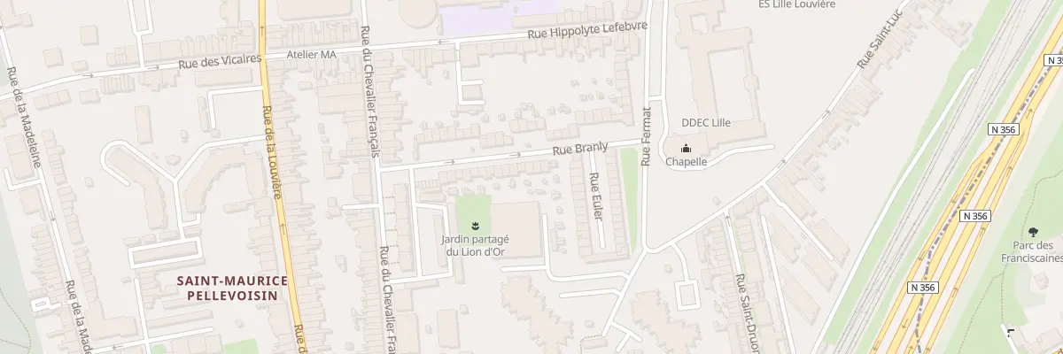 Plan du 24 Rue Branly à Lille