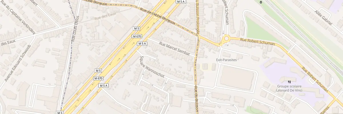 Plan du 18 Rue Marcel Sembat à Lille