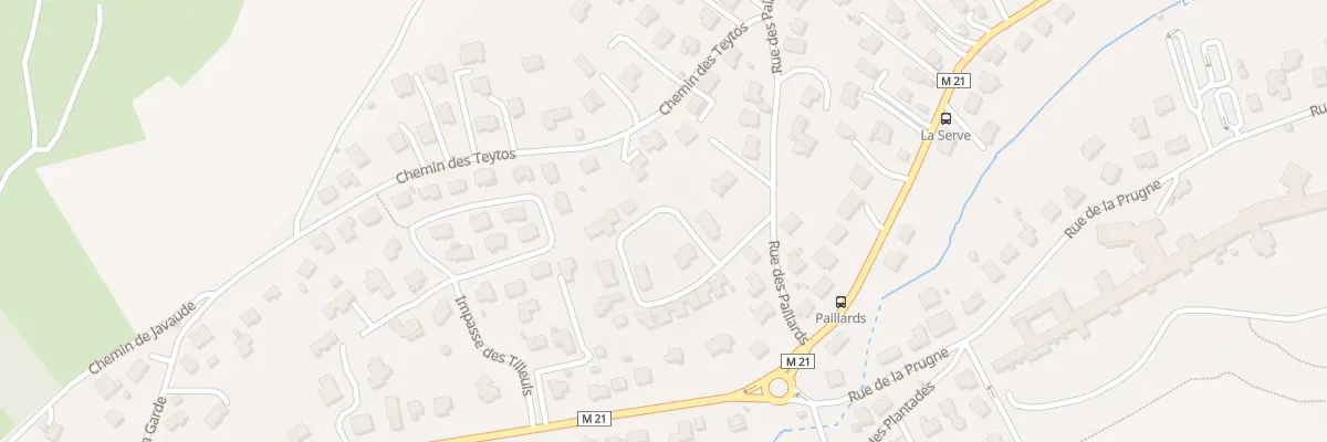 Plan du 9 Rue des Paillards à Romagnat
