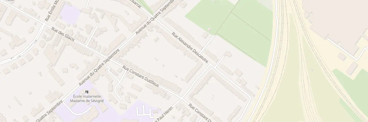 Plan du 120 Rue Alexandre Descatoire à Douai