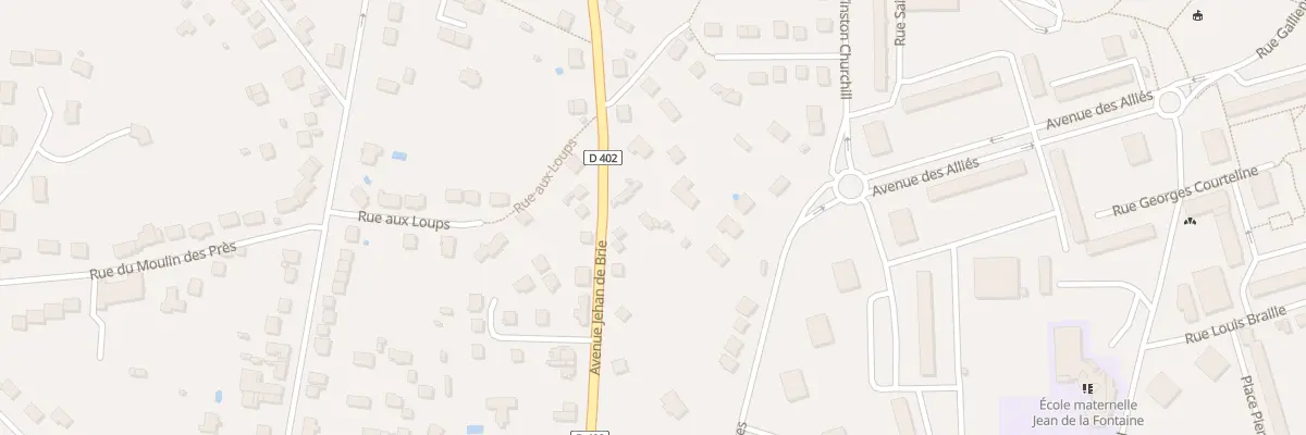 Plan du 68 Av Jehan de Brie à Coulommiers