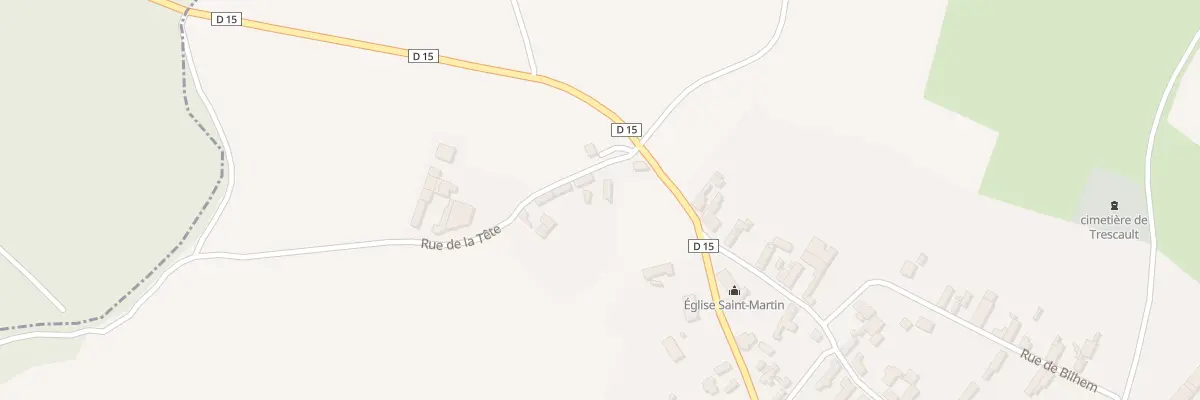 Plan du 1 Rue de la Tete à Trescault