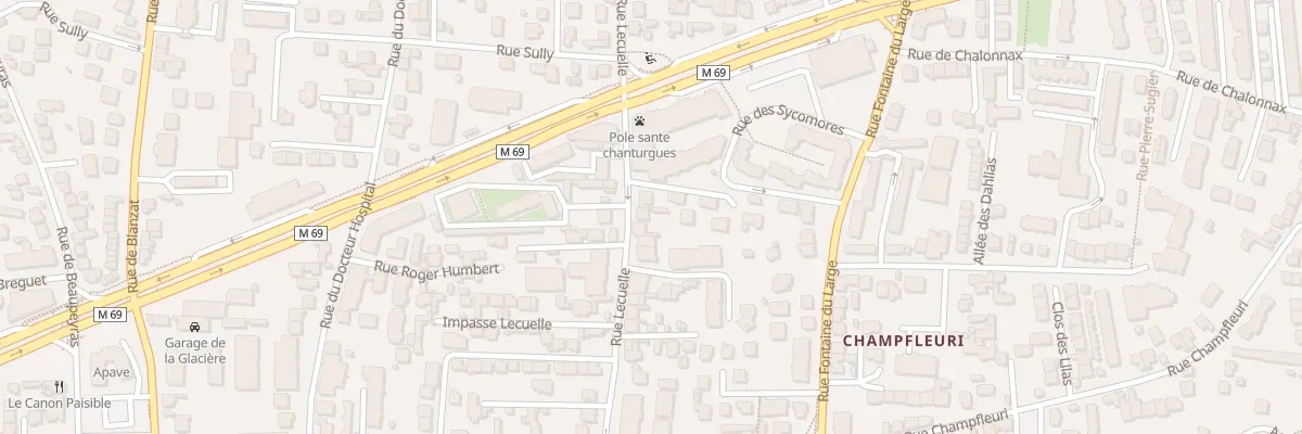 Plan du 36B Rue Lecuelle à Clermont-Ferrand