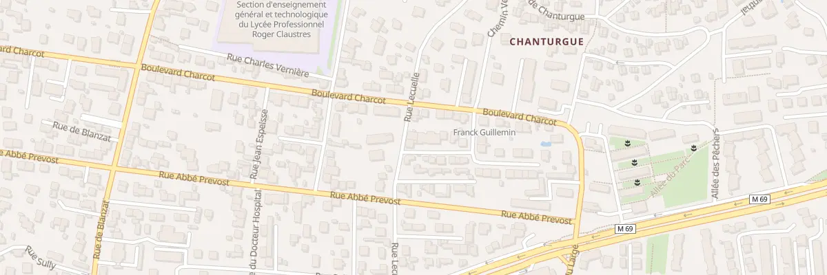 Plan du 76 Rue Lecuelle à Clermont-Ferrand