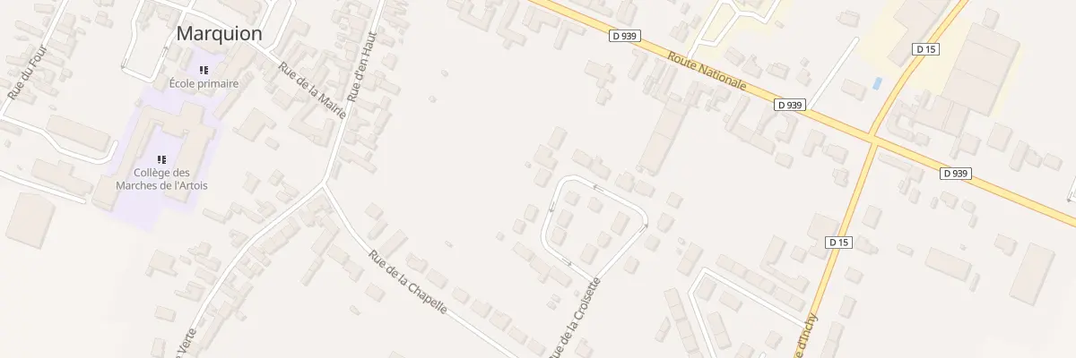 Plan du 22 Rue de la Croisette à Marquion
