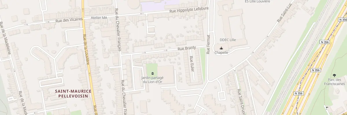 Plan du 26 Rue Branly à Lille