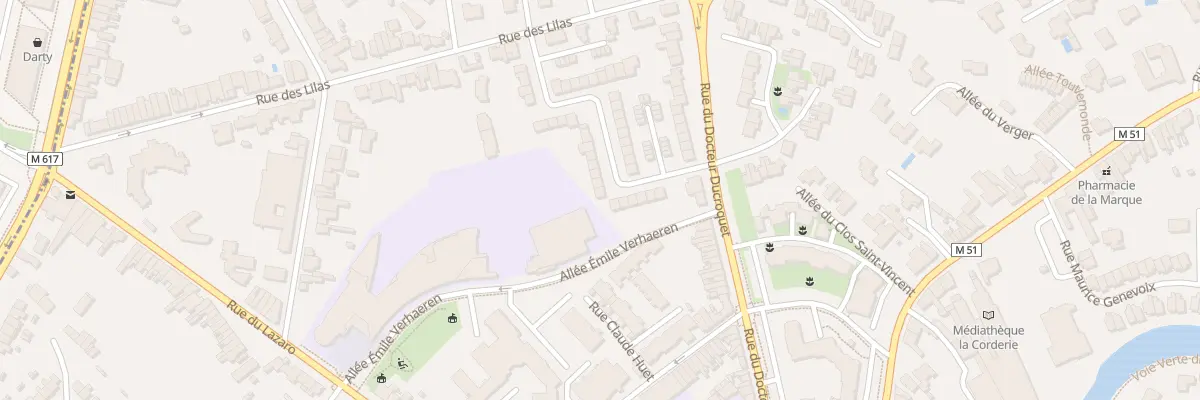 Plan du 13 Rue des Aubépines à Marcq-en-Barœul