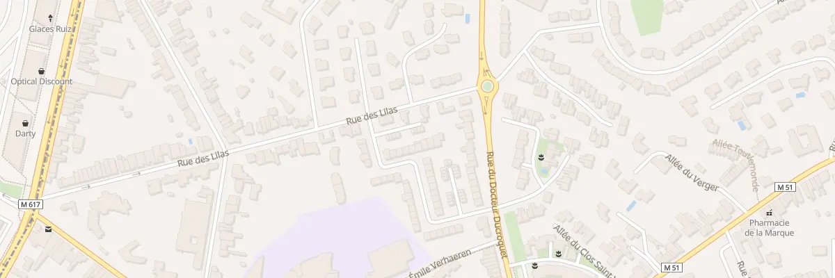 Plan du 26 Rue des Aubépines à Marcq-en-Barœul