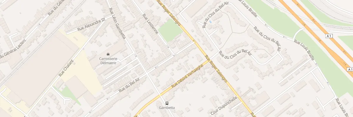 Plan du 13 Rue du Bel Air à Ronchin