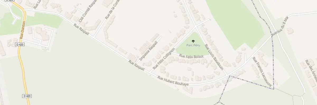Plan du 8 Rue Félix Collignon à Auby