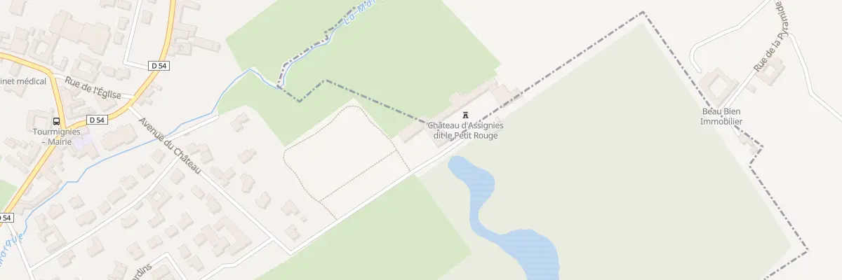 Plan du 17B Av du Chateau à Tourmignies
