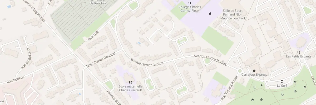 Plan du 30 Av Hector Berlioz à Ronchin