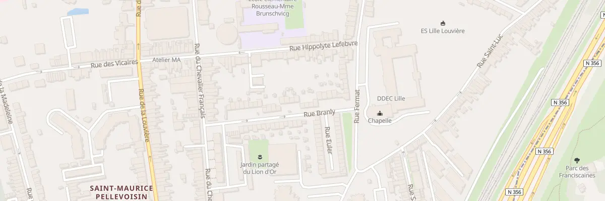 Plan du 33 Rue Branly à Lille
