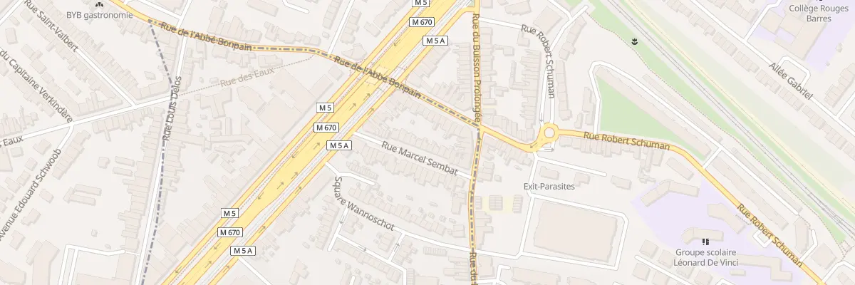 Plan du 15 Rue Marcel Sembat à Lille