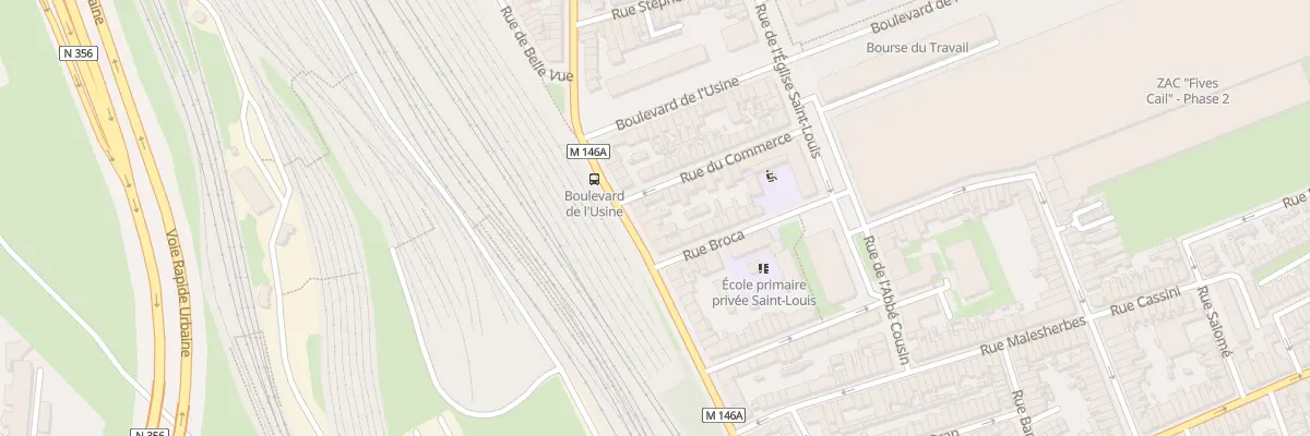 Plan du 195 Rue du Long Pot à Lille