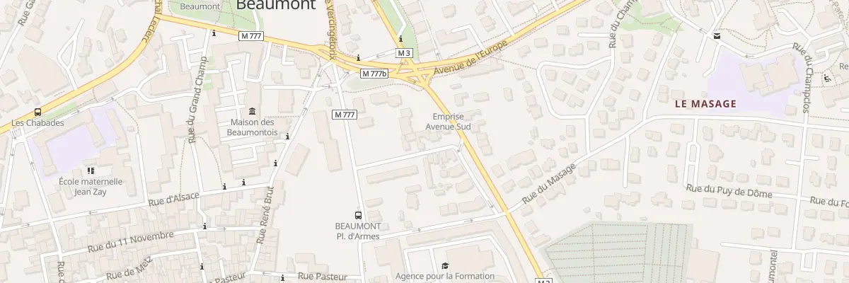 Plan du 9 Rue André Délabre à Beaumont
