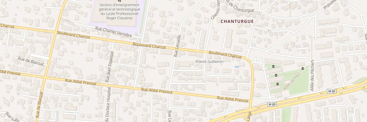 Plan du 78 Rue Lecuelle à Clermont-Ferrand