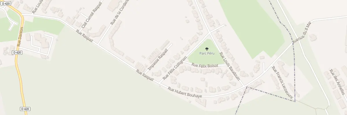Plan du 10 Rue Félix Collignon à Auby