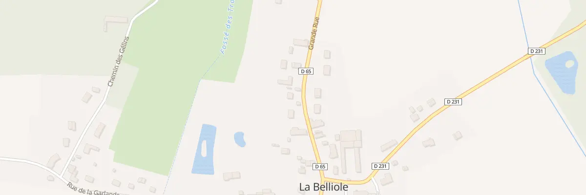 Plan du 23 Vc Grande Rue à La Belliole