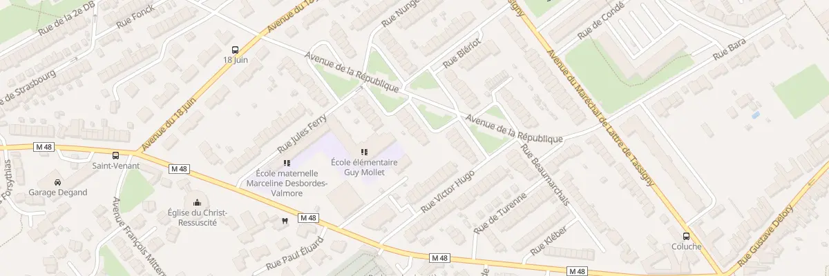 Plan du 42 Av de la République à Ronchin