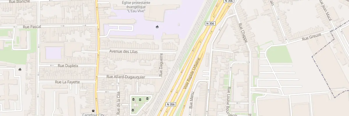 Plan du 58 Av des Lilas à Lille