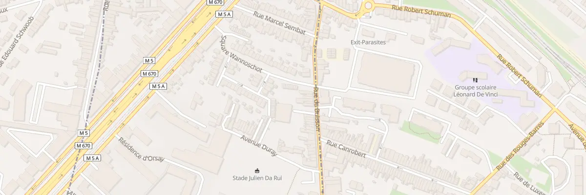 Plan du 247 Rue du Buisson à Lille