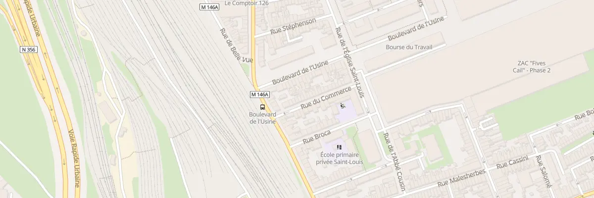 Plan du 11 Rue du Commerce à Lille
