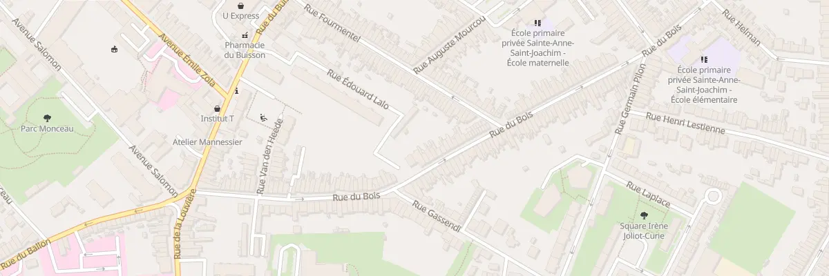 Plan du 91 Rue du Bois à Lille