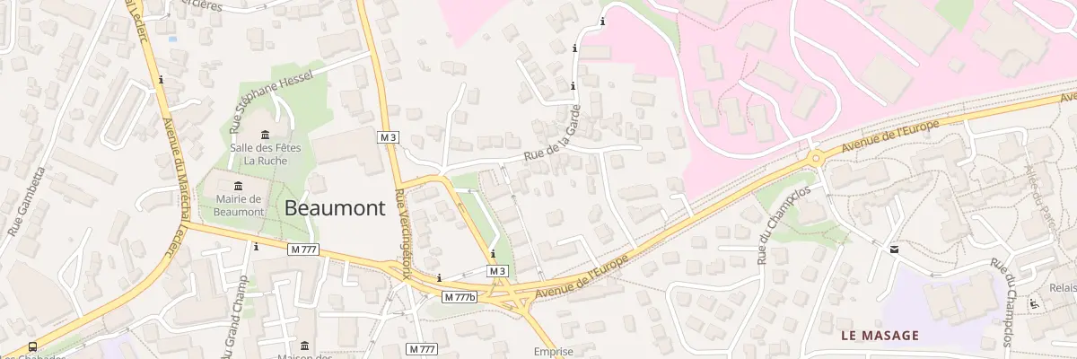 Plan du 10 Rue de la Garde à Beaumont