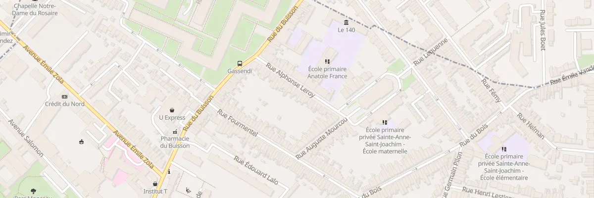 Plan du 30 Rue Alphonse Leroy à Lille