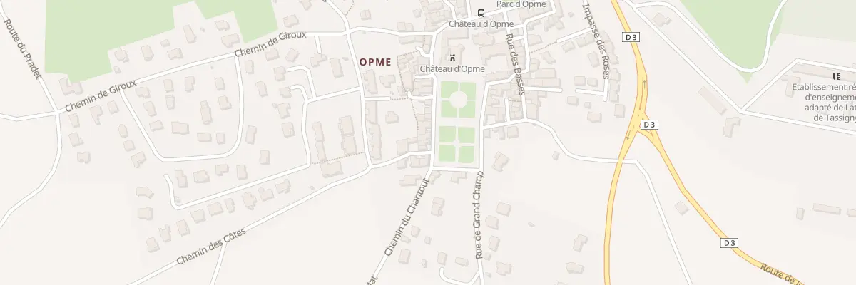 Plan du 38 Rue des Hautes Vlg Opme à Romagnat